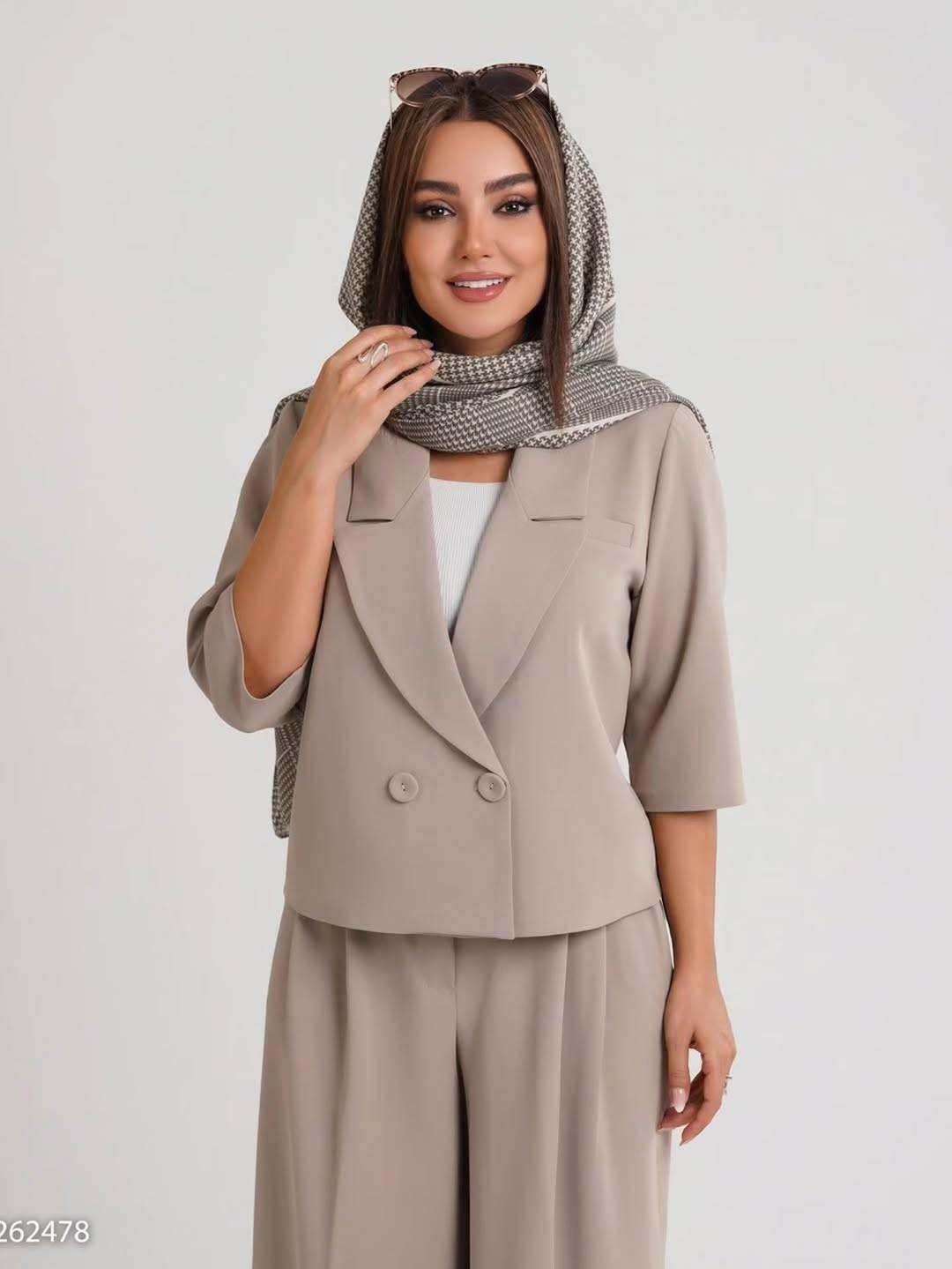 ست کت شلوار بزیاق اعلا مدل شیما
