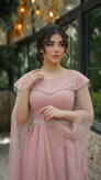 ماکسی مجلسی کرپ مازراتی و حریر ملیکا
