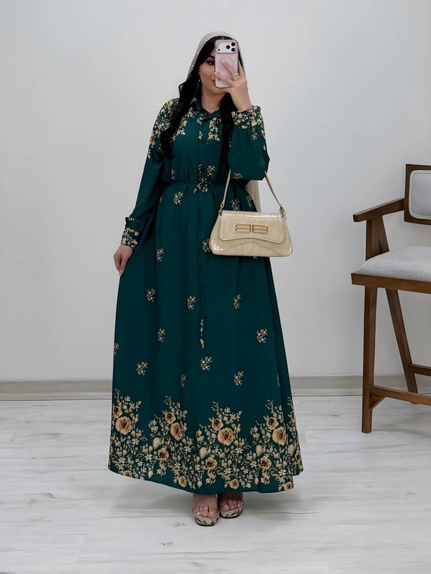 پیراهن ساحلی کرپ بوگاتی یک دوخت عالی رز