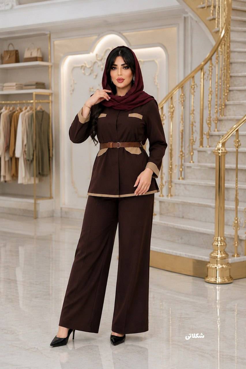 ست کت شلوار مازراتی مدل مینو