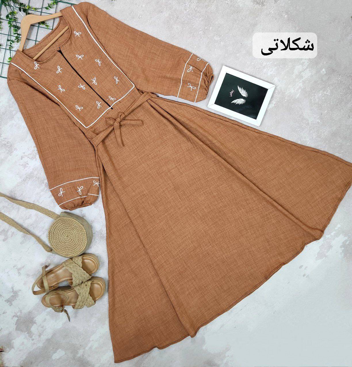 مانتوکفتان گلدوزی دلبر شانتون صوفیا اعلا مدل ماربل پاپیون