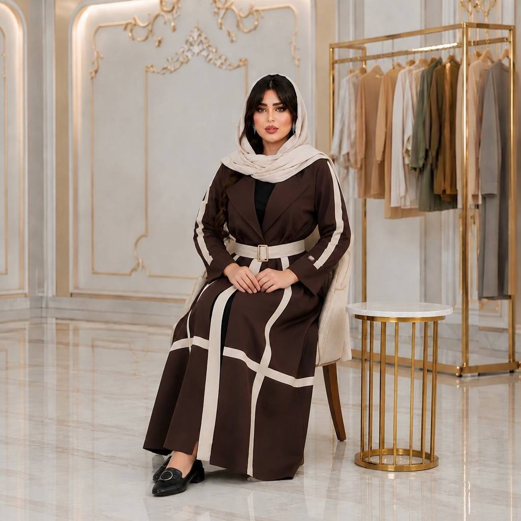 مانتو زنانه بلند بزیاق مدل شعله