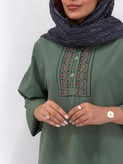 تونیک زنانه الیاف لنین مدل هیلارا