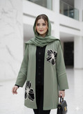 مانتو زنانه کرپ مازراتی کجراه نخ توییست خودش دوخت میرا