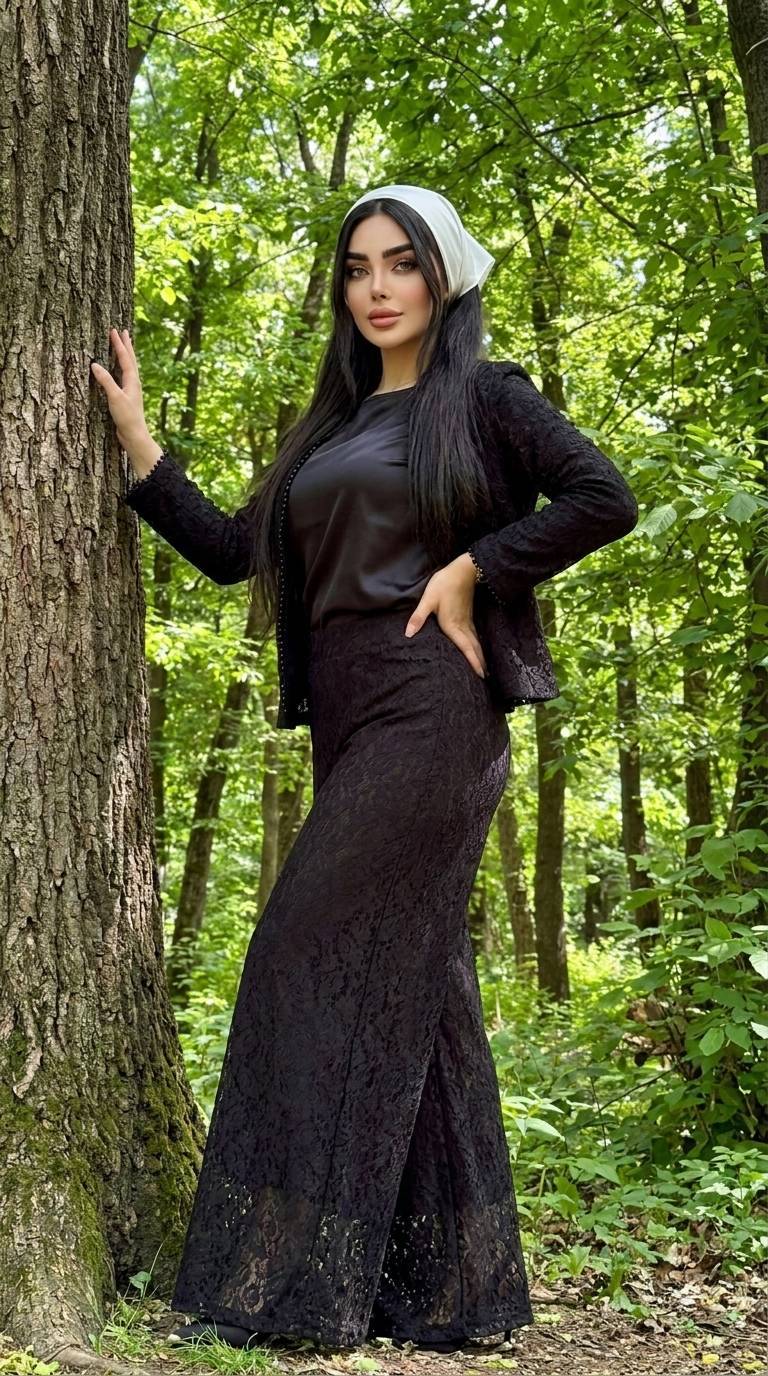 ست زنانه کت شلواردامنی گیپور دانتل آستردار خرجکار مروارید دریا