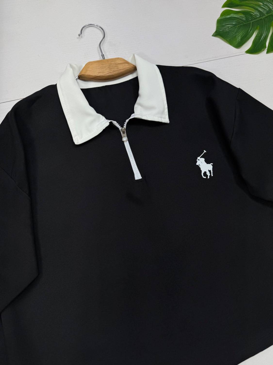 ست پلوشرت شلوار نیم زیپ زنانه مازراتی باکیفیت POLO