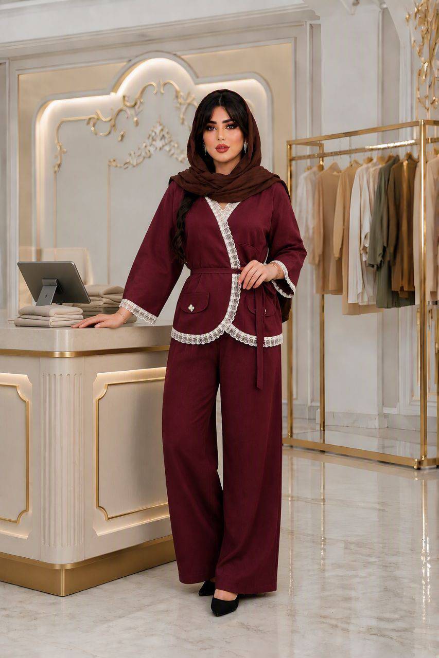 مانتو شلوار زنانه مازراتی مدل فاطمه