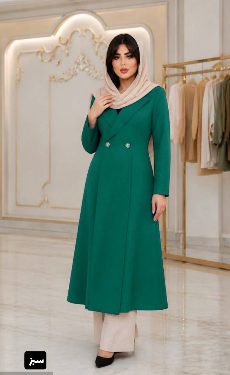 مانتو بلند زنانه جنس مازراتی مدل غزاله