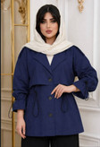مانتو زنانه مازراتی سه دکمه کمرگت دار بانو