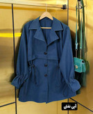 مانتو زنانه مازراتی سه دکمه کمرگت دار بانو