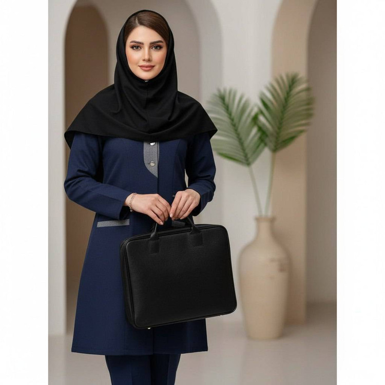 ست مانتو شلوار اداری زنانه ترکیبی پرشین ساده مدل سارگل