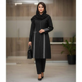 مانتو شلوار اداری زنانه پرشین ساده مدل بهار