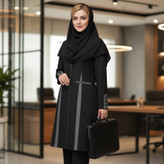 مانتو شلوار اداری زنانه پرشین ساده مدل بهار