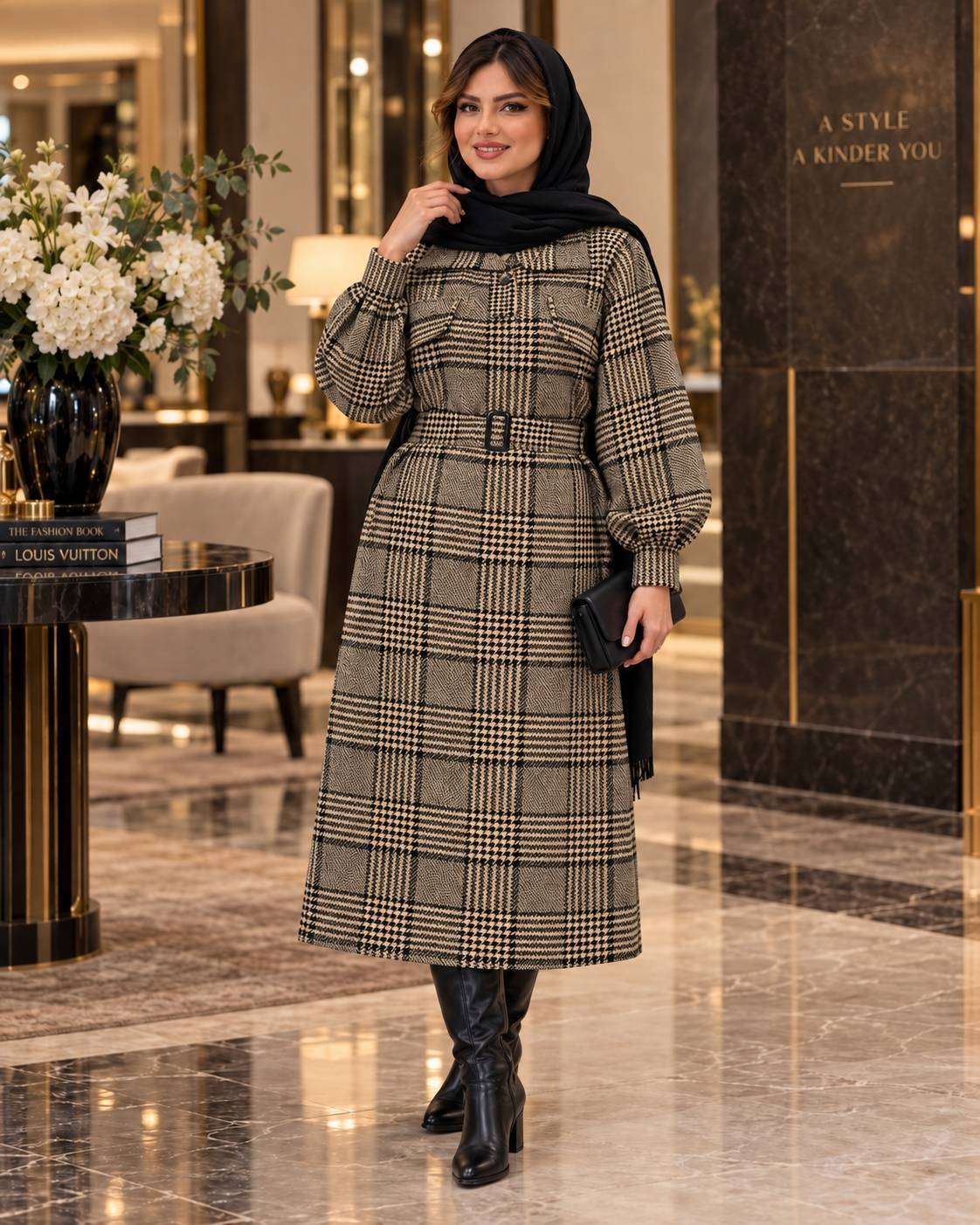 پیراهن  کفتان زنانه پیچازی پایبزه بانو