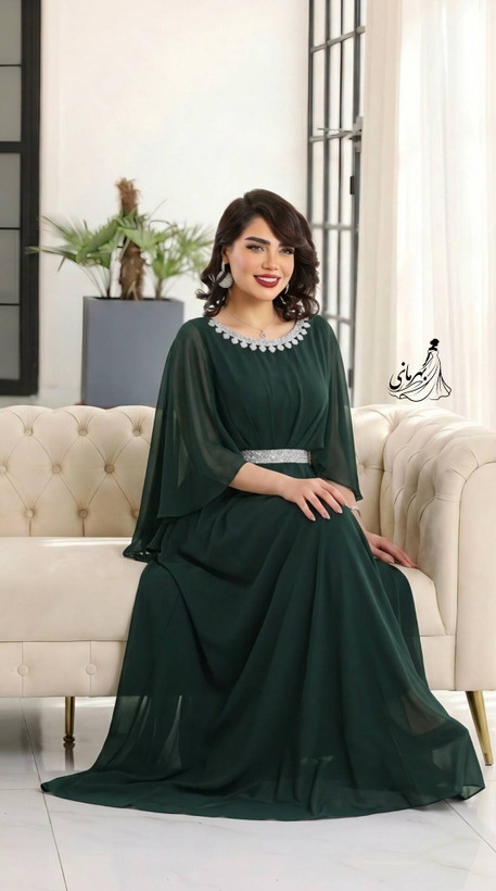 پیراهن مجلسی زنانه سایز بزرگ کرپ حریر درجه یک خورشید سایز بندی 44 تا56