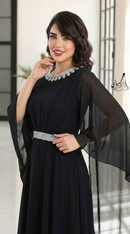 پیراهن مجلسی زنانه سایز بزرگ کرپ حریر درجه یک خورشید سایز بندی 44 تا56