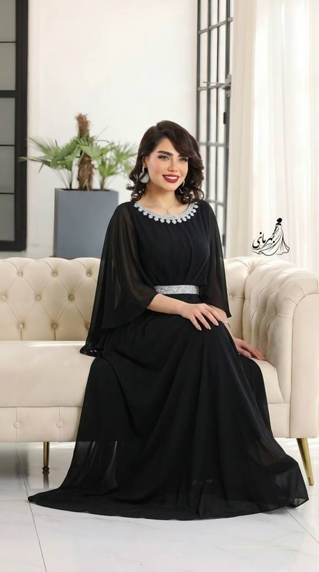 پیراهن مجلسی زنانه سایز بزرگ کرپ حریر درجه یک خورشید سایز بندی 44 تا56