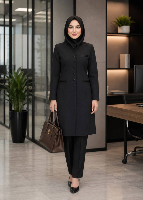 مانتو شلوار اداری زنانه مازراتی درجه یک مونا