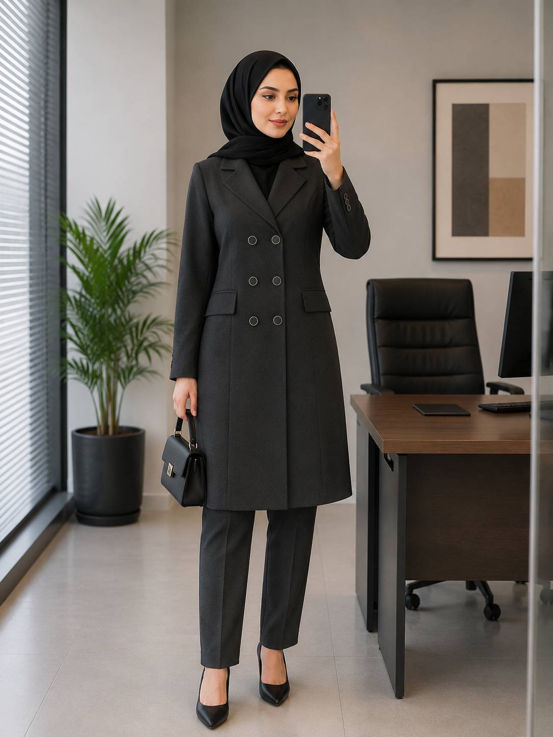 ست مانتو شلوار اداری زنانه پرشین درجه یک فاگل