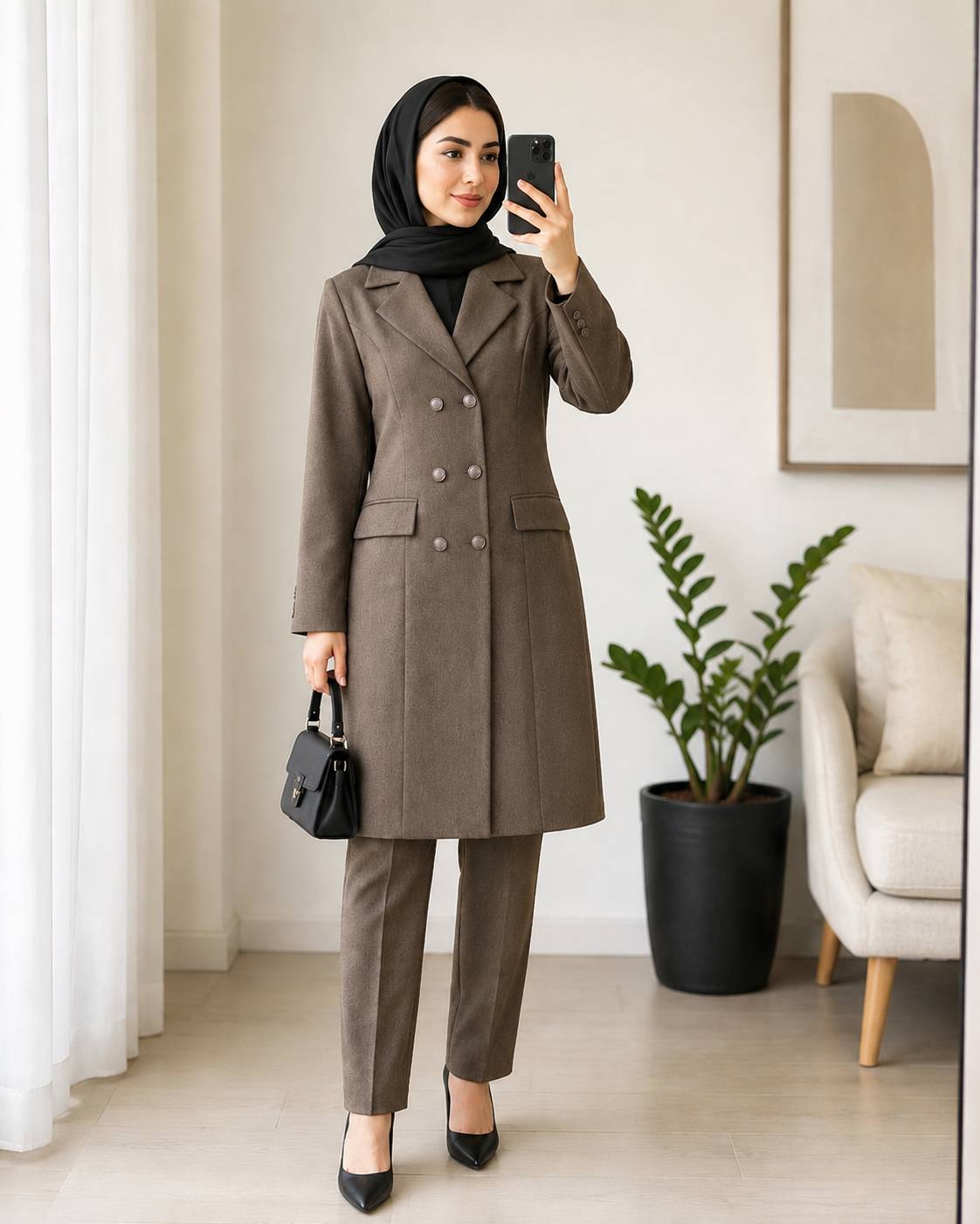 ست مانتو شلوار اداری زنانه پرشین درجه یک فاگل