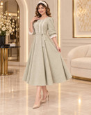 پیراهن عروسکی شانتون و خرجکار مازراتی مدل ژیلا