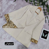 کت زنانه مازراتی نخ توییست باآستر پلنگی لی لی