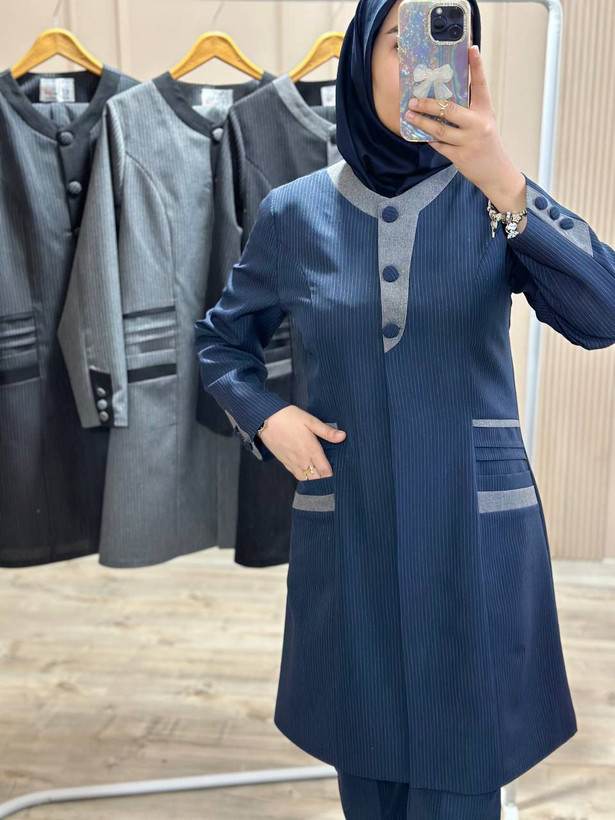 مانتو شلوار اداری زنانه دیپلمات مدل حورا