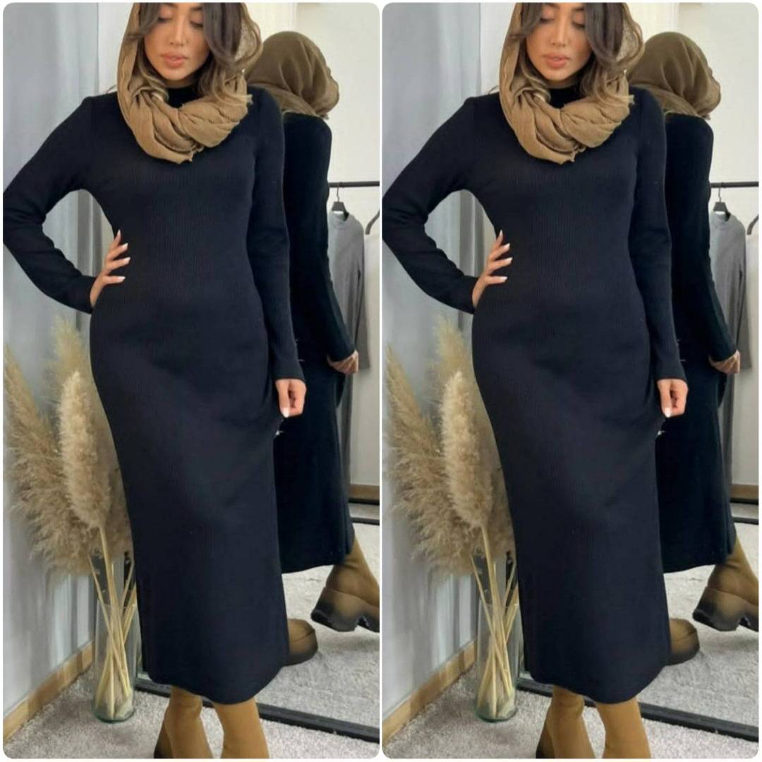 ماکسی یقه اسکی بافت اکرولیک