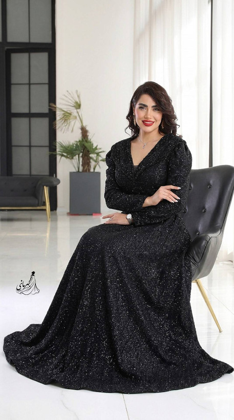 مجلسی زنانه مزونی و خاص دانتل چمنی همراه سنگدوزی با دست بدون ریزش سایه سایزبندی42تا58