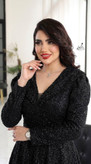 مجلسی زنانه مزونی و خاص دانتل چمنی همراه سنگدوزی با دست بدون ریزش سایه سایزبندی42تا58