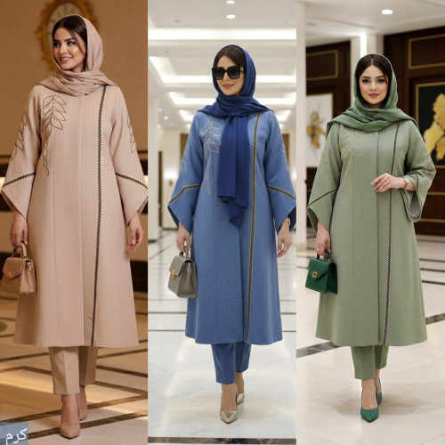 مانتو  زنانه شانتون اسلپ درجه یک چهاررفصل مدل دلبر