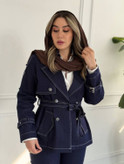 مانتو کتی زنانه جین اصلی وارداتی مدل ماه