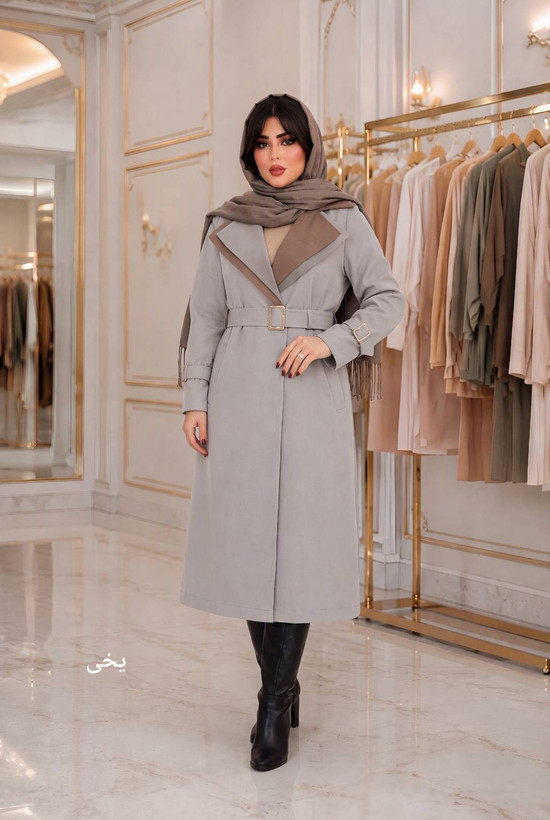 مانتو بارانی زنانه کتان تی سی السانا بدون آستر