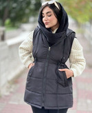 پافر زنانه میکرو کجراه کمرگت دار پاپیا