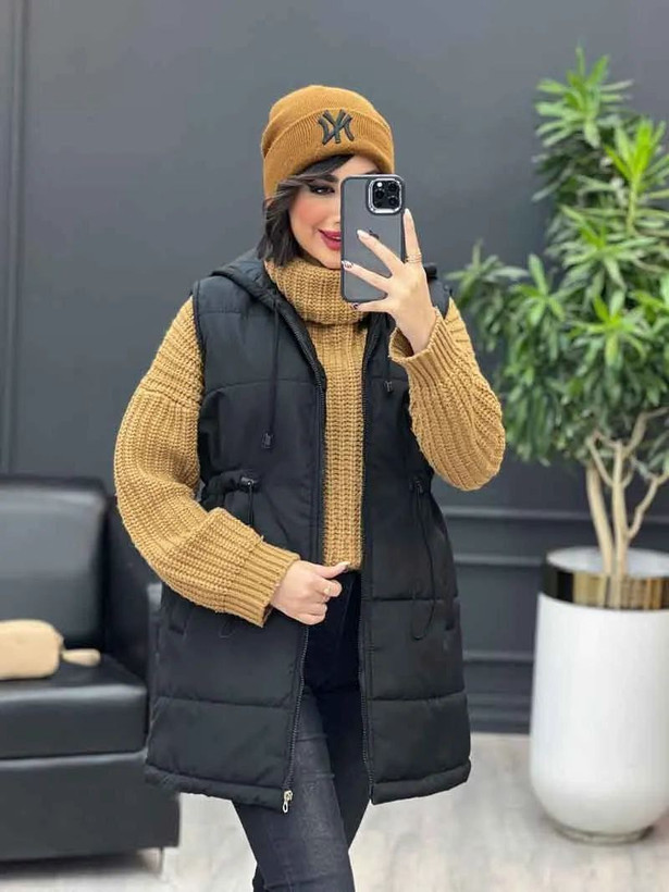 پافر زنانه میکرو کجراه کمرگت دار پاپیا