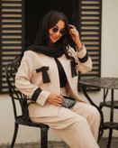 ست زنانه کت و شلوار مازراتی کجراه اعلا پاپیونی