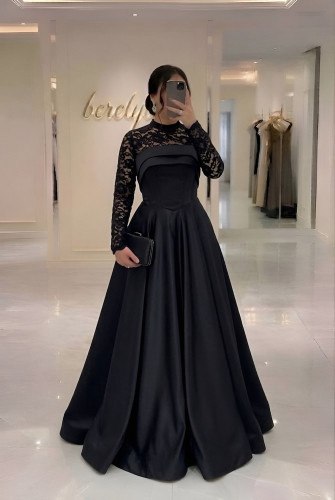 ماکسی مجلسی زنانه دانتل مخمل و دامن ساتن  آیماه