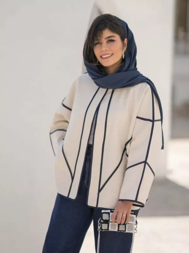 ست کت و شلوار زنانه لنین و شلوار جین تنسل مهسا