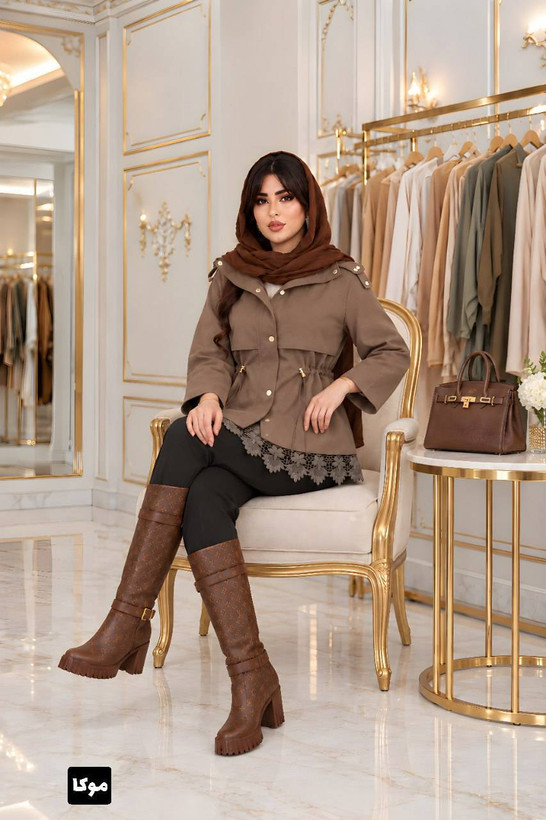 ترنج کت پاییزه زنانه جنس تی سی و خرجکار گیپور سوگل