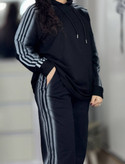 ست زنانه و مردانه هودی وشلوار پنبه گلکسی باکیفیت معین