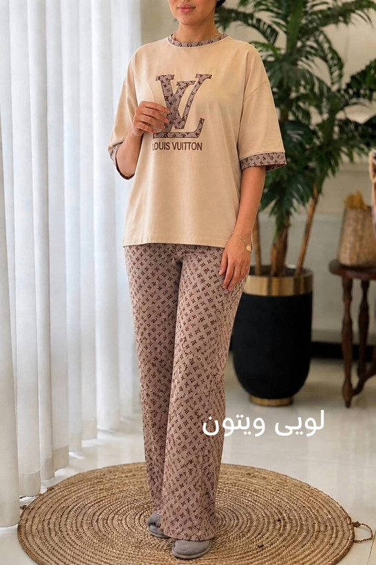 ست تیشرت شلوار پنبه کشی با کیفیت بنلی با طرحبندی متنوع