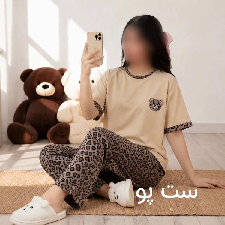 ست تیشرت شلوار پنبه کشی با کیفیت بنلی با طرحبندی متنوع