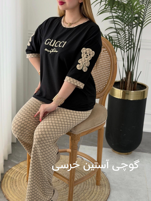 ست تیشرت شلوار پنبه کشی با کیفیت بنلی با طرحبندی متنوع