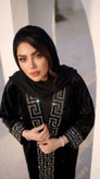 مانتو عبایی مخمل آینه ای وارداتی با نگین پرسی
