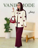 ست کت شلوار لیزری زنانه جنس مازراتی
