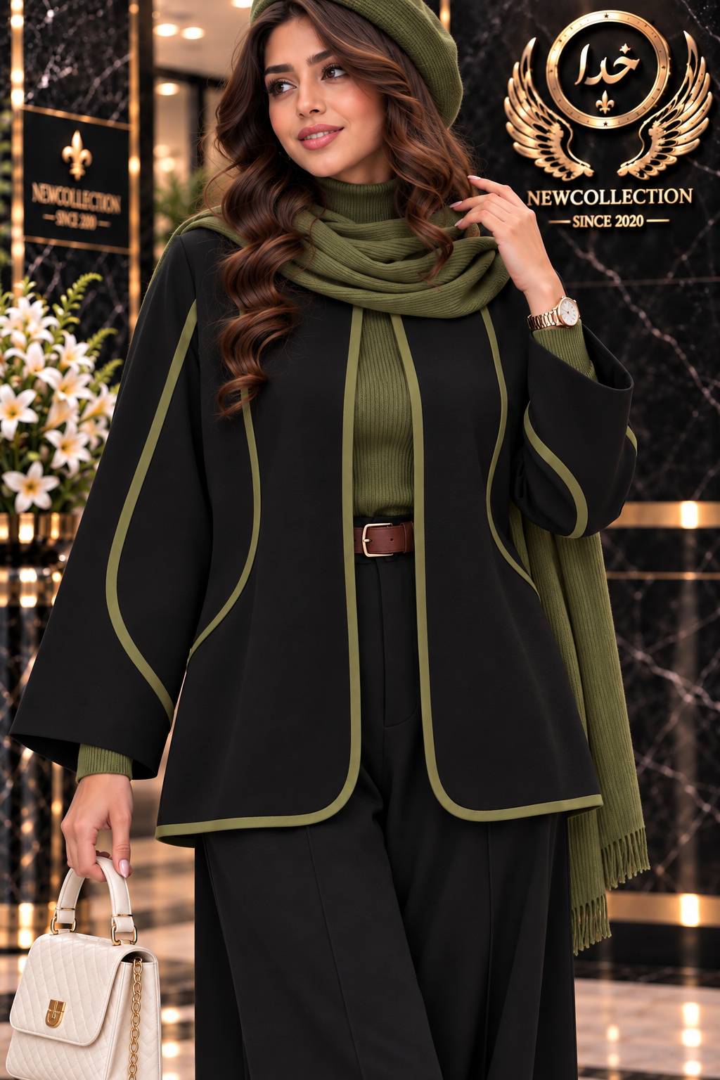ست کت شلوار زنانه مازراتی نواردوزی پاییزه