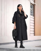 مانتو پاییزه زنانه کتان پلاس ایرانی مدل انا