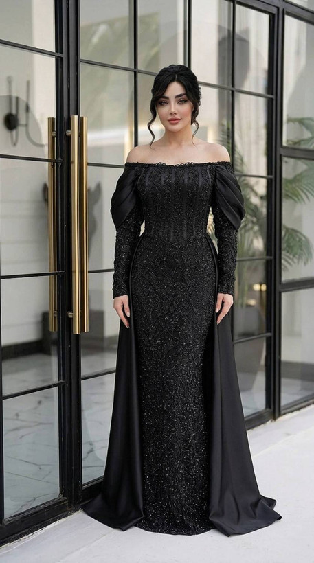ماکسی مجلسی زنانه دانتل چمنی مخمل مدل نگین