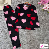 ست پایبزه مخمل وارداتی نرم و لطیف قلبی