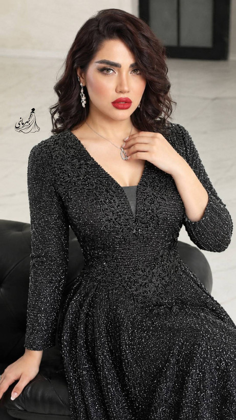 ماکسی مجلسی زنانه دانتل چمنی سنگدوزی شده زرین